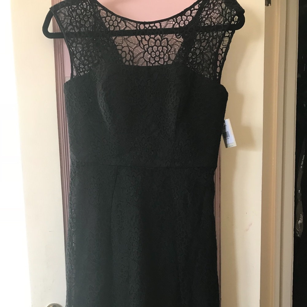 NWT Milly Black Floral Lace Dress